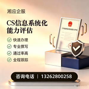 汕尾CS信息系统化能力评估申报服务