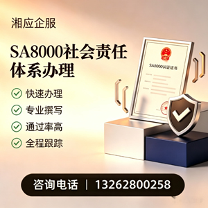 汕尾SA8000社会责任体系认证服务